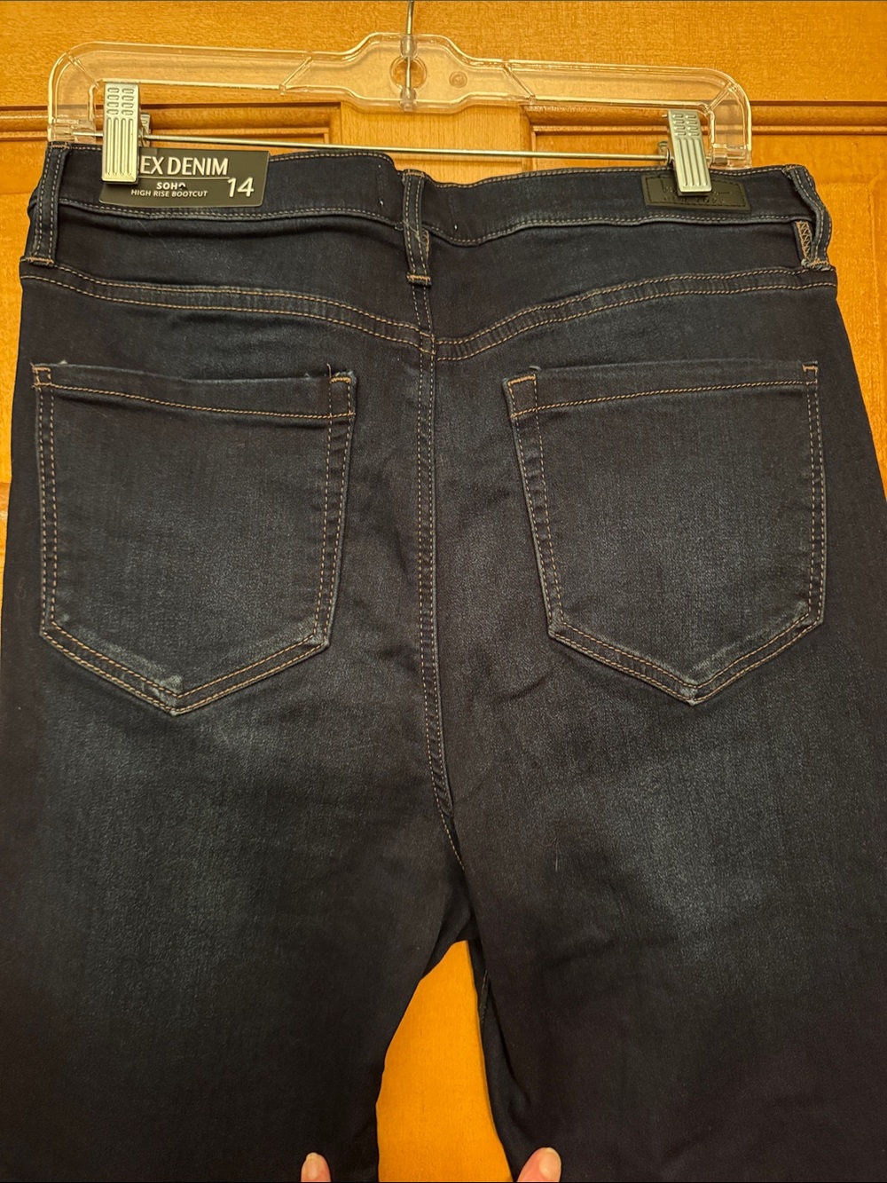NWT Nicole Miller New York Women’s Dark Indigo SOHO High Rise Bootcut Jeans - 14 - Picture 4 of 7